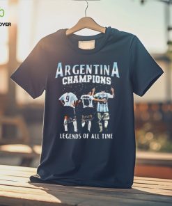 Argentina Champions Legends Of All Time Signatures T Shirt