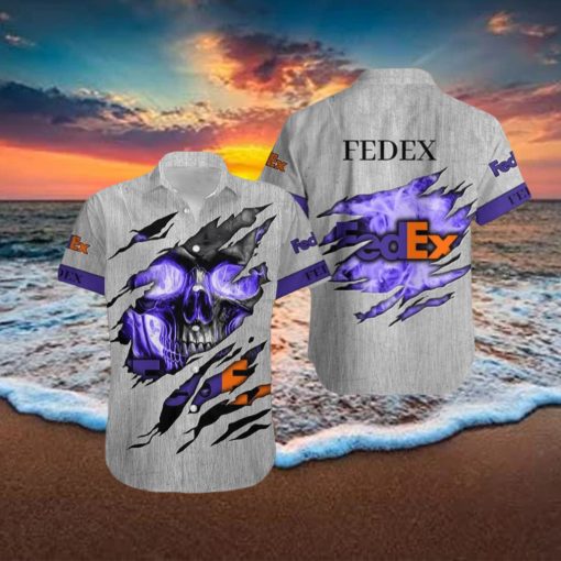 FEDEX Logo Brand Hawaiian Shirt Skull Gift Summer