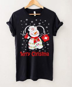 Womens Snowman Nurse Christmas With Nurs T Shirt