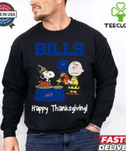 Peanuts Buffalo Bills Football Happy Thanksgiving T Shirt
