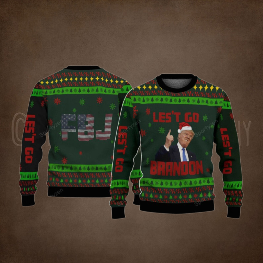 FJB Flag Let’s Go Brandon Trump Christmas Sweater – Unisex Funny Winter Holiday Ugly Christmas Sweater FJB Flag Let’s Go Brandon Trump Christmas Sweater – Unisex Funny Winter Holiday Ugly Christmas Sweater