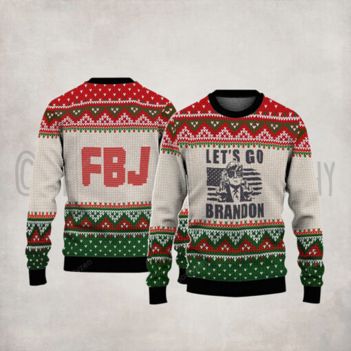 FJB Let’s Go Brandon Trump Funny Christmas Sweater – Unisex Funny Winter Holiday Ugly Christmas Sweater