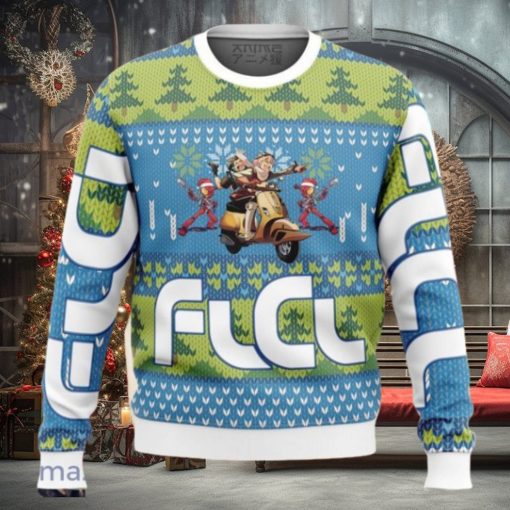 FLCL Fooly Cooly Alt Ugly Sweater Christmas Style Gift For Men And Women