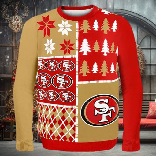 FOCO NFL San Francisco 49ers BUSY BLOCK Ugly Sweater