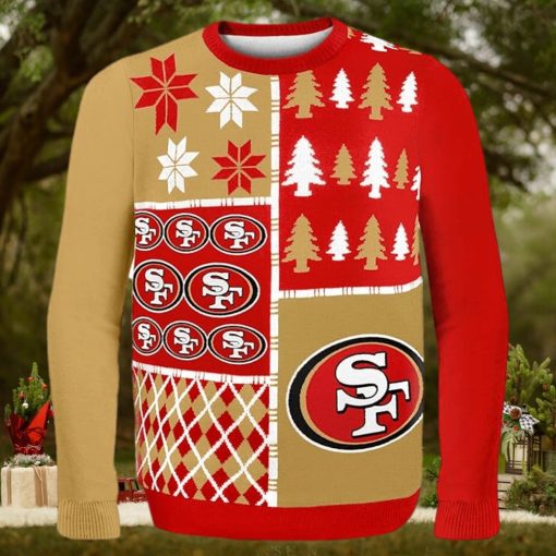 FOCO NFL San Francisco 49ers BUSY BLOCK Ugly Sweater
