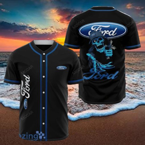 FORD And Skull Jersey Baseball Shirt Style Gift Shirt