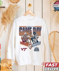 Original Virginia Tech Hokies vs Old Dominion Monarchs Football September 14th 2024 Game Day Matchup shirt