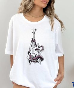 Guitar Evil Octopus art shirt