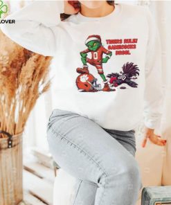 Santa Hat Grinch Tigers Rule Gamecocks Drool Shirt