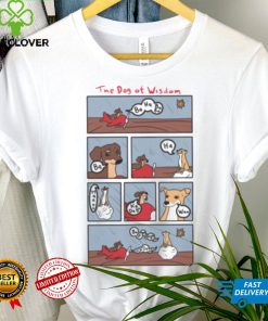 FUNNY CARTOON ART DOG OF WISDOM SHIRT