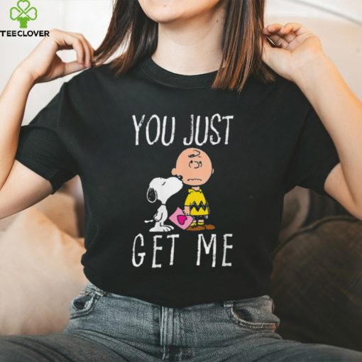 Womens Peanuts Charlie Brown and Snoopy You Just Get Me T Shirt