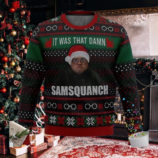 Trailer Park Boys Samsquanch It Was That Damn Ugly Christmas Sweater