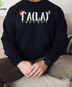 Fa La 8 Funny Christmas Santa Math Teacher Fa Shirt