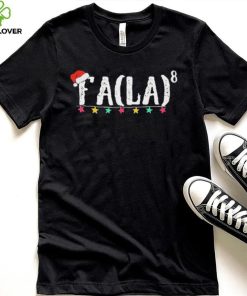 Fa La 8 Funny Christmas Santa Math Teacher Fa Shirt