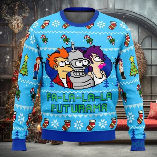 Fa La La La Futurama 3D Ugly Christmas Sweater Christmas Gift Ideas Party Gift