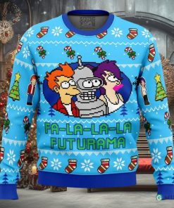 Fa La La La Futurama Ugly Christmas Sweater Holiday Gift Christmas Sweater