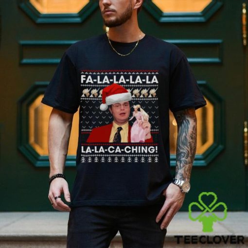 Fa La La La La La La Ca Ching Dwight Schrute Christmas Vintage shirt