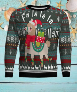 Fa La La La Llama Ugly Christmas Sweater