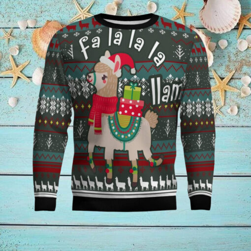 Fa La La La Llama Ugly Christmas Sweater