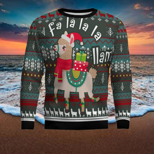 Fa La La La Llama Ugly Christmas Sweater