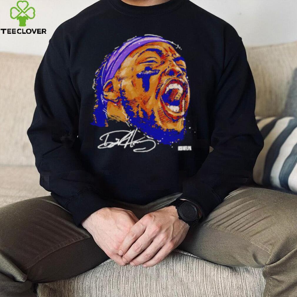 Face Derrick Henry Baltimore Scream Football Signature shirt Face Derrick Henry Baltimore Scream Football Signature shirt