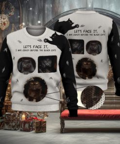 Face It Black Cats Cute Trending Shirts For Cat Lovers 3D Ugly Sweater Christmas Gift Sweater