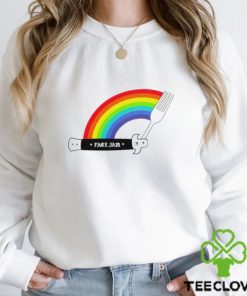 Face Jam Switchfork Rainbow logo shirt