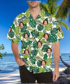 Face Logo on Hawaiian Shirt Beach Shirts Summer Hawaii Shirt Face Hawaiian Shirt