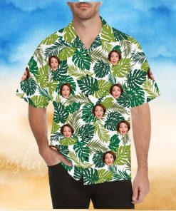 Face Logo on Hawaiian Shirt Beach Shirts Summer Hawaii Shirt Face Hawaiian Shirt