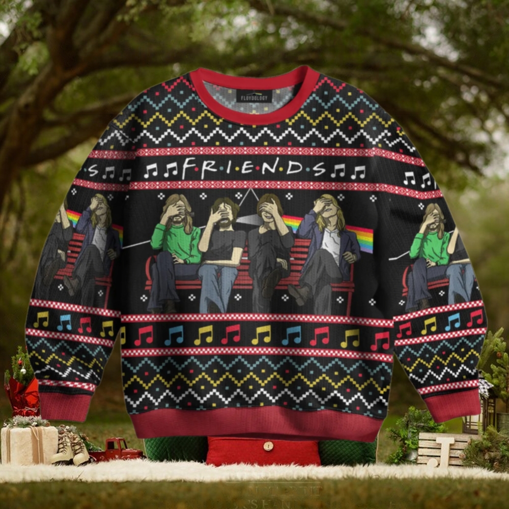 Facepalm Friends Music Notes – Pink Floyd Ugly Christmas Sweater Facepalm Friends Music Notes – Pink Floyd Ugly Christmas Sweater