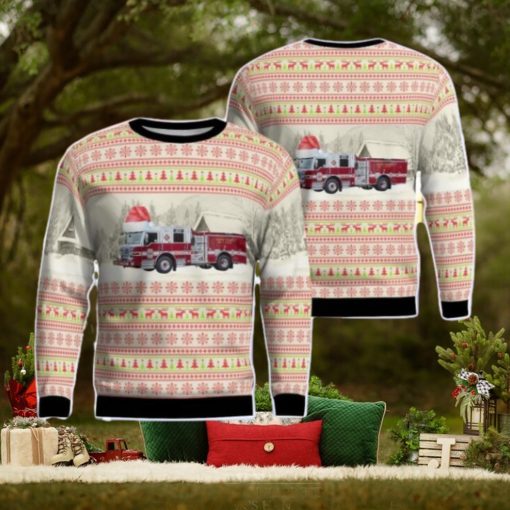 Fairfax County Fire & Rescue Department AOP Ugly Sweater Gift For Christmas