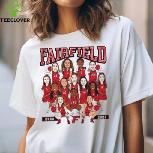 Fairfield Stags NCAA Women’s Basketball 2023 2024 Team Caricature Shirt