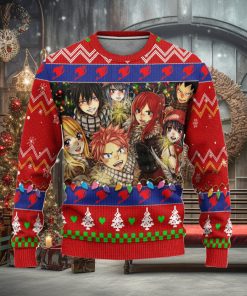 Fairy Tail Anime Ugly Christmas Sweater, Custom Xmas Gift, Custom Ugly Christmas Sweater