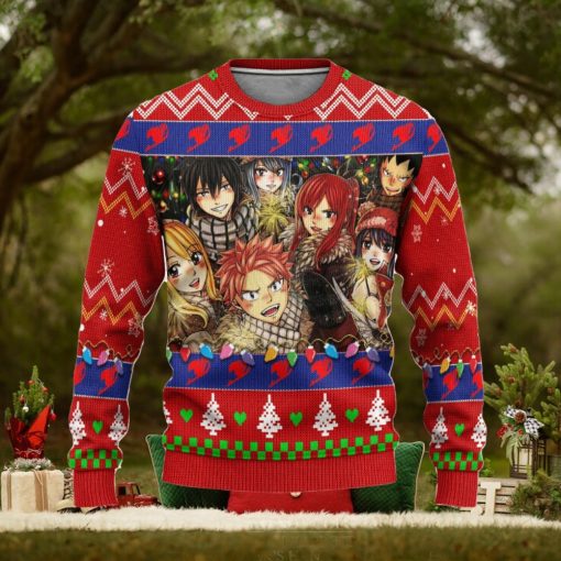 Fairy Tail Anime Ugly Christmas Sweater, Custom Xmas Gift, Custom Ugly Christmas Sweater
