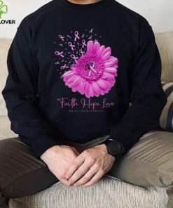 Faith Hope Love Breast Cancer Awareness Shirt