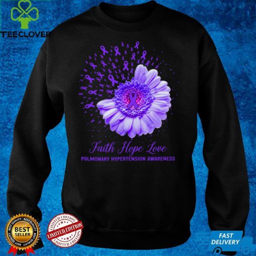 Faith Hope Love Pulmonary Hypertension Awareness Long Sleeve T Shirt