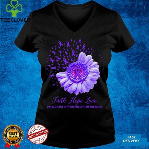 Faith Hope Love Pulmonary Hypertension Awareness Long Sleeve T Shirt