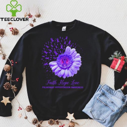 Faith Hope Love Pulmonary Hypertension Awareness Long Sleeve T Shirt