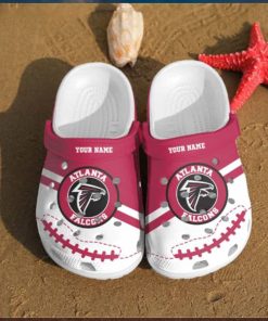 Falcons Logo Pattern Custom Name Clogs