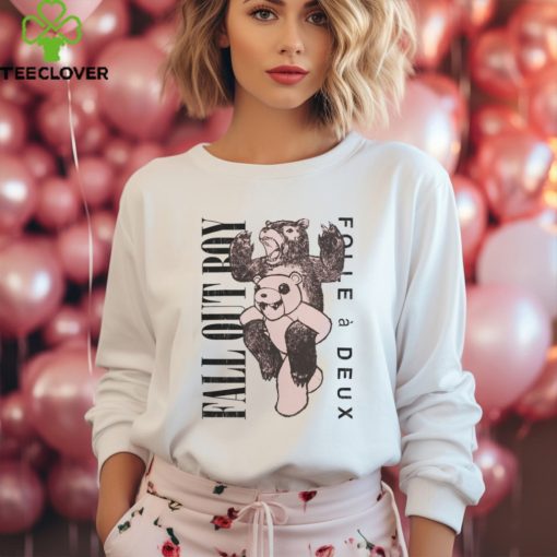 Fall Out Boy Merch Folie A Deux Ivory Tee Shirt