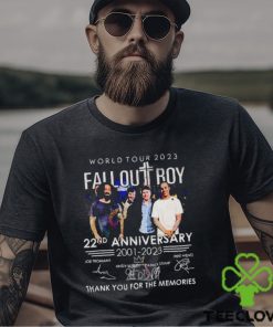 Fall Out Boy World Tour 2023 22Nd Anniversary 2001 Signature Band T Shirt
