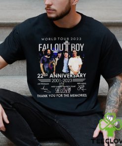Fall Out Boy World Tour 2023 22Nd Anniversary 2001 Signature Band T Shirt 3 Fall Out Boy World Tour 2023 22Nd Anniversary 2001 Signature Band T Shirt