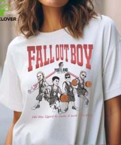 Fall Out Boy x Portland Trail Blazers Merch So Much For (2our) Dust Shirt