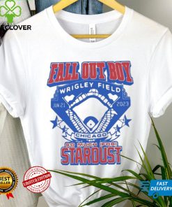 Fall out boy wrigley field chicago so much for stardust logo design T shirt