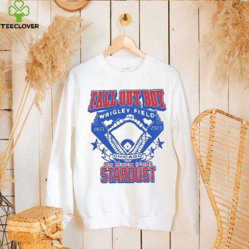 Fall out boy wrigley field chicago so much for stardust logo design T shirt