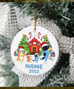 Family Bluey Dog Christmas Ornament, Bluey Christmas Tree Decorations