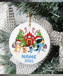 Family Bluey Dog Christmas Ornament, Bluey Christmas Tree Decorations