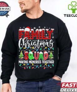Family Christmas 2024 Matching Squad Santa Red Plaid Shirt