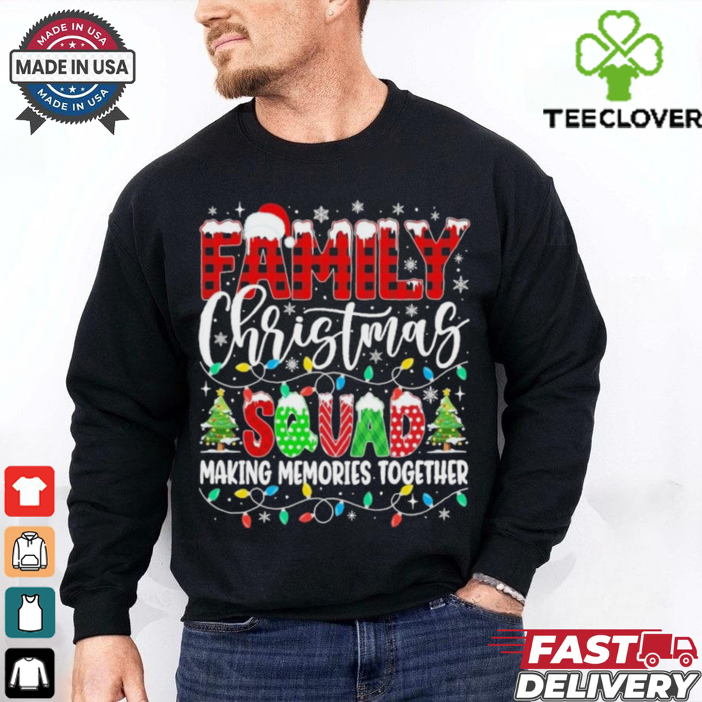 Family Christmas 2024 Matching Squad Santa Red Plaid Shirt Family Christmas 2024 Matching Squad Santa Red Plaid Shirt