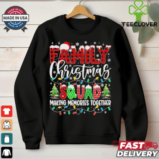 Family Christmas 2024 Matching Squad Santa Red Plaid Shirt